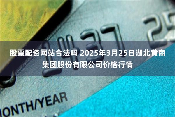 股票配资网站合法吗 2025年3月25日湖北黄商集团股份有限公司价格行情