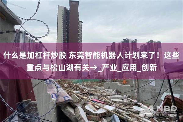 什么是加杠杆炒股 东莞智能机器人计划来了！这些重点与松山湖有关→_产业_应用_创新