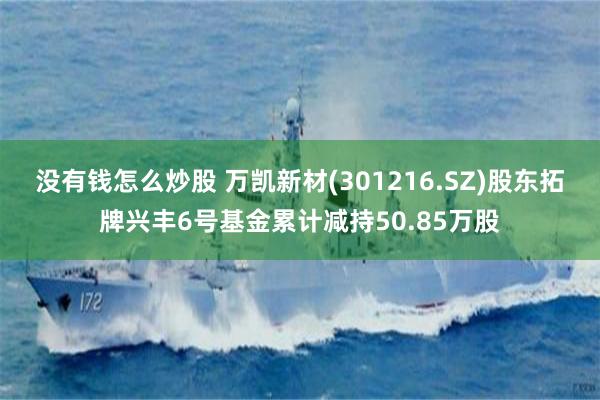 没有钱怎么炒股 万凯新材(301216.SZ)股东拓牌兴丰6号基金累计减持50.85万股
