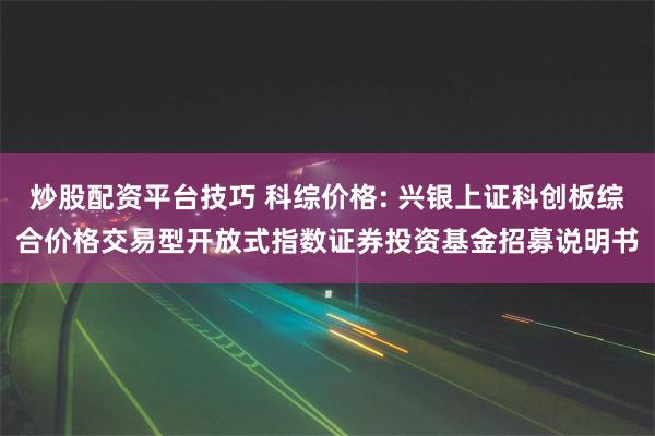 炒股配资平台技巧 科综价格: 兴银上证科创板综合价格交易型开放式指数证券投资基金招募说明书