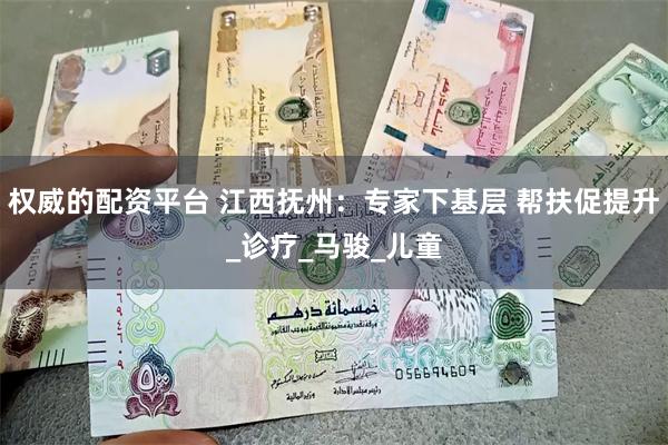 权威的配资平台 江西抚州：专家下基层 帮扶促提升_诊疗_马骏_儿童